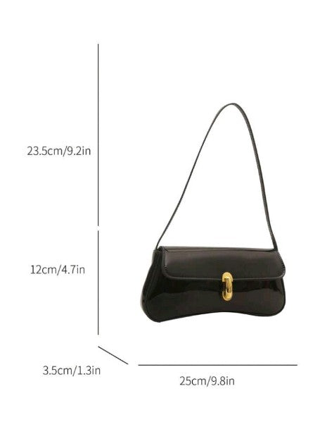Aurora Baguette Bag Black