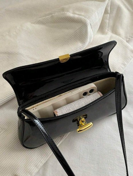 Aurora Baguette Bag Black