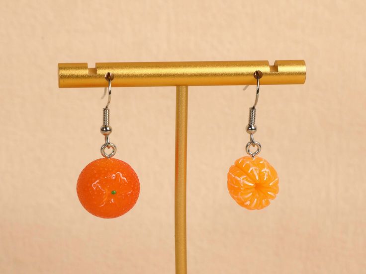 Orange Earrings