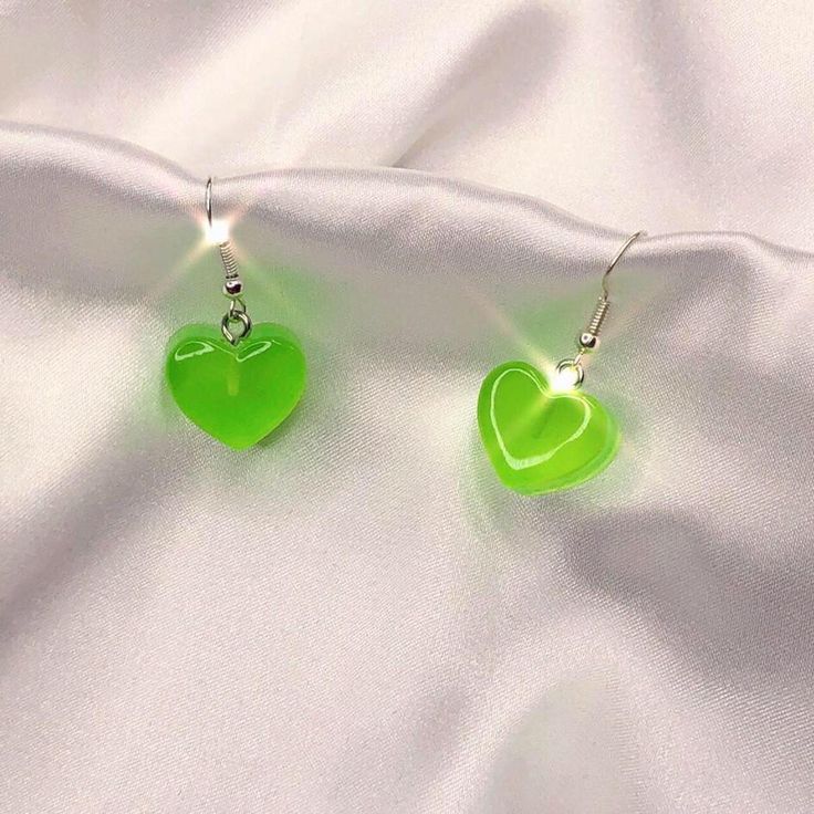 Neon Heart Earrings